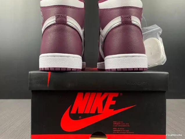 Bordeaux Jordan High 1 OG Air 555088-611 0616